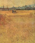 Vincent Van Gogh Arles:Vew from the Wheat Fields (nn04) Germany oil painting reproduction
